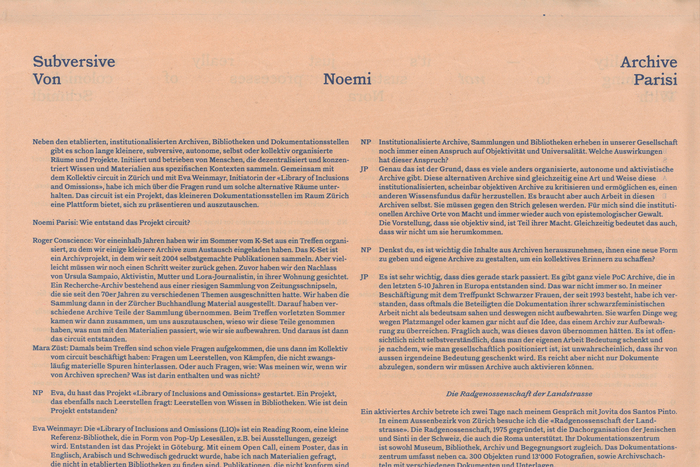 Fabrikzeitung, issues 374 and 379 5