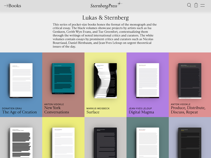 Series page: Lukas & Sternberg