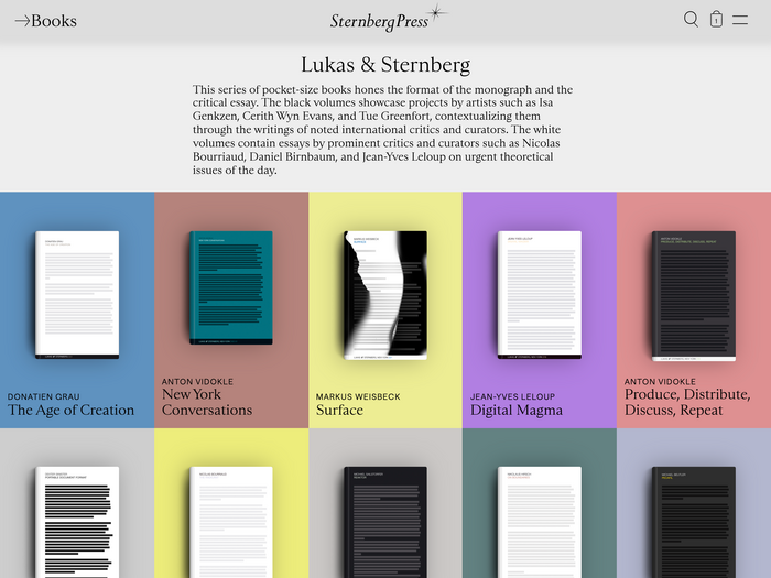 Series page: Lukas &amp; Sternberg