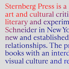 Sternberg Press website