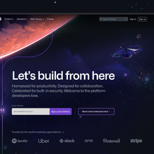 GitHub homepage (2022)