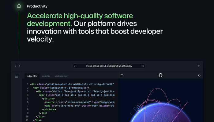 GitHub homepage (2022) 2