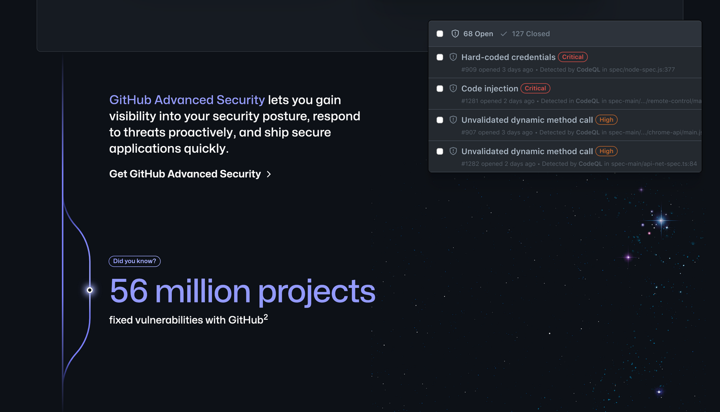 GitHub homepage (2022) - Fonts In Use