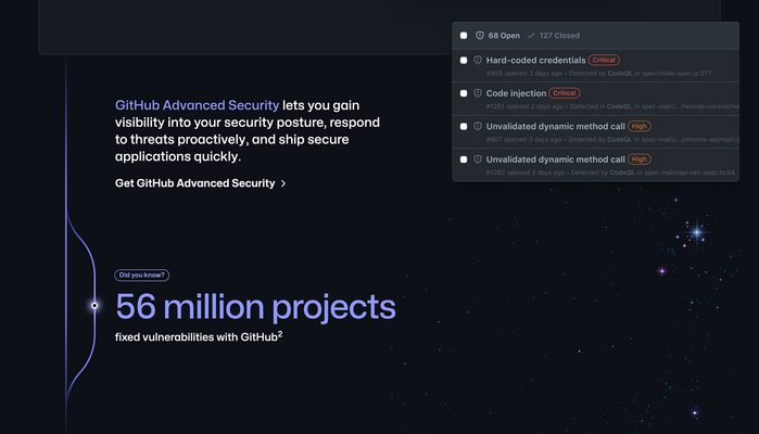GitHub homepage (2022) 7