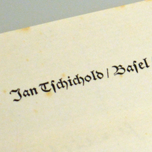 Jan Tschichold’s letterhead, 1956