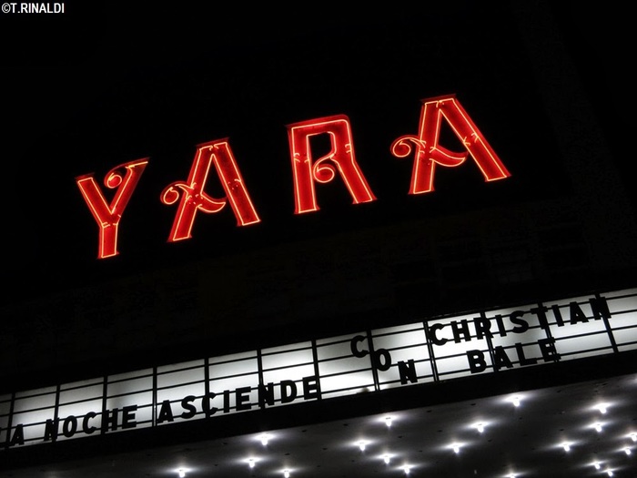 YARA movie theater neon sign 1