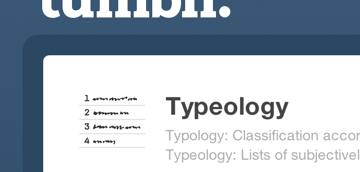 The favicon is made with FF Magda Clean Mono, based on the impression of modernist typewriters like the Olivetti Valentine, and LettError’s The Written Word, a great font to use when you want to imply written words without actually writing something.