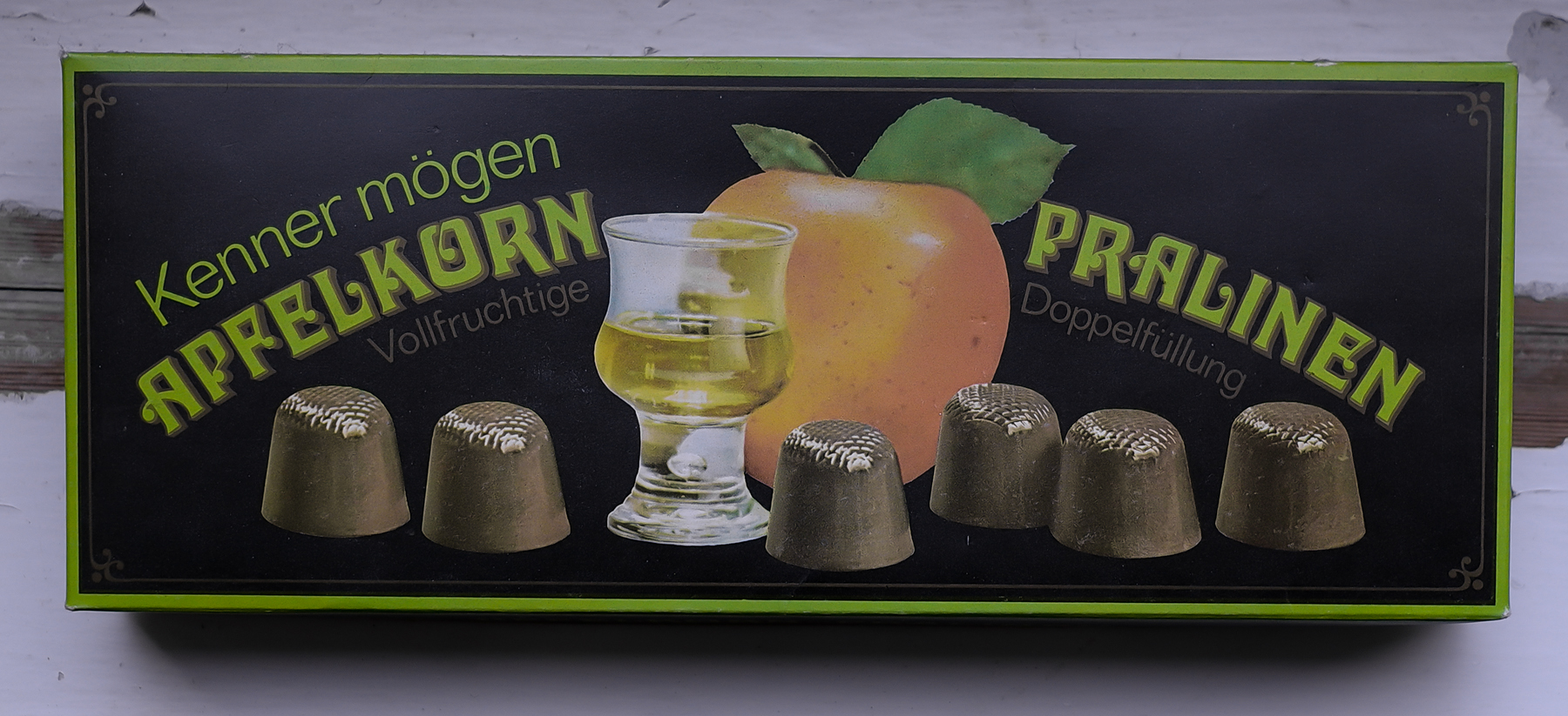 Apfelkorn Pralinen - Fonts In Use