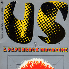 <cite>US, The paperback magazine</cite> covers