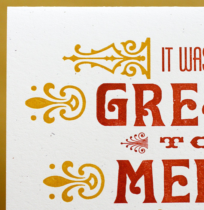 “Great To Meet You” letterpress card 1