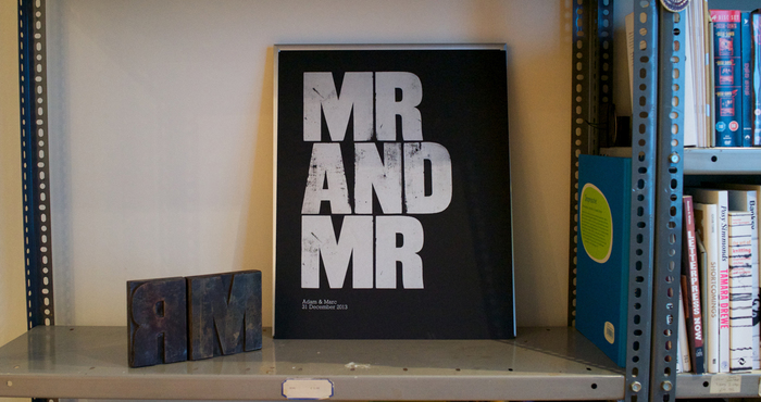 “Mr and Mr” letterpress print 5