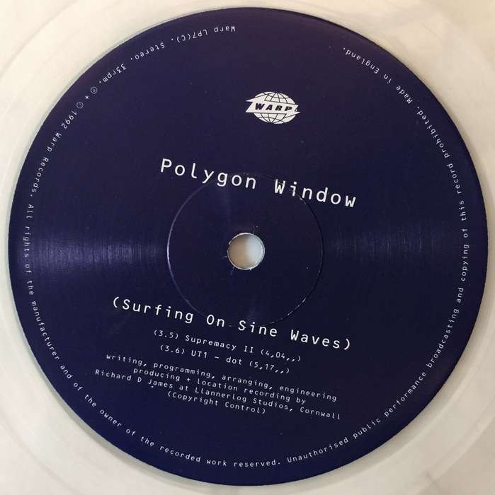 Surfing on Sine Waves vinyl label
