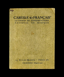 Caressa &amp; Français catalog cover