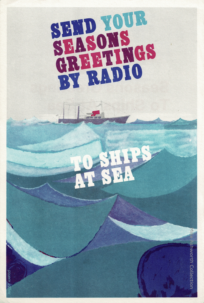 “Seasons Greetings to Ships at Sea” GPO leaflet 1