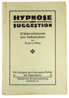 <cite>Hypnose und Suggestion</cite> by <span>Erwin Le Mang</span>