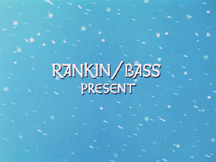 &ldquo;Rankin/Bass present&rdquo; is lettering based on Wei&szlig;-Initialen Serie II, or Weiss Initials Series II, with the alternate forms for A and E, rendered bolder, with rough contours and a bouncing baseline.