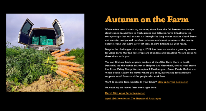Atlas Farm website 5