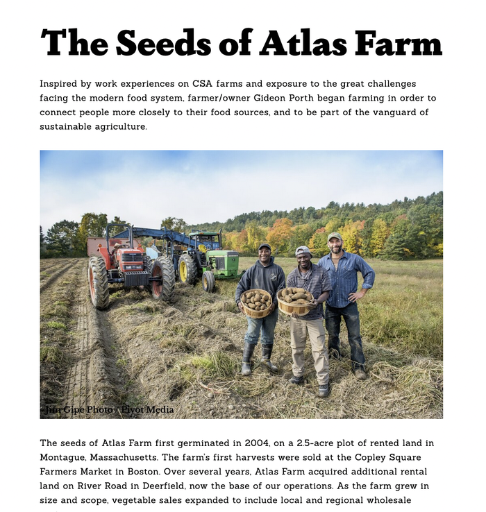 Atlas Farm website 6