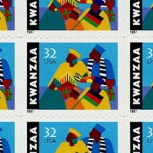 Kwanzaa 32-cent US postage stamp (1997)