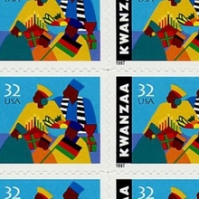 Kwanzaa 32-cent US postage stamp (1997)