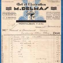 Art et Décoration M. Delmas invoice