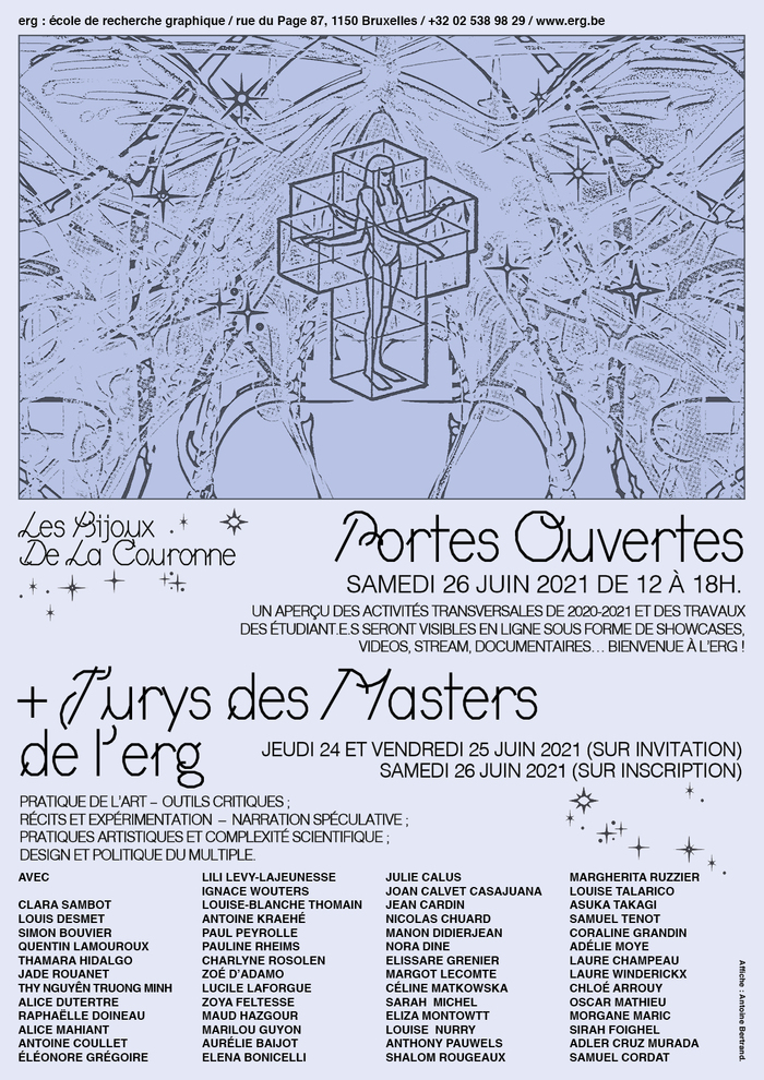 Portes Ouvertes + Jurys des Masters de l’erg 2021 poster