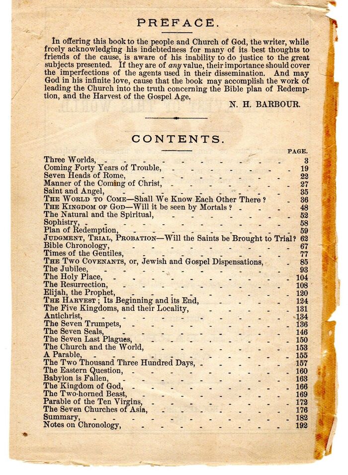Preface and contents, with more  and headings in a wide variant of 