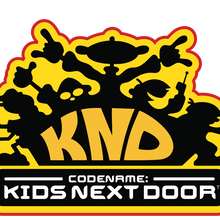<cite>Codename: Kids Next Door</cite> logo and titles