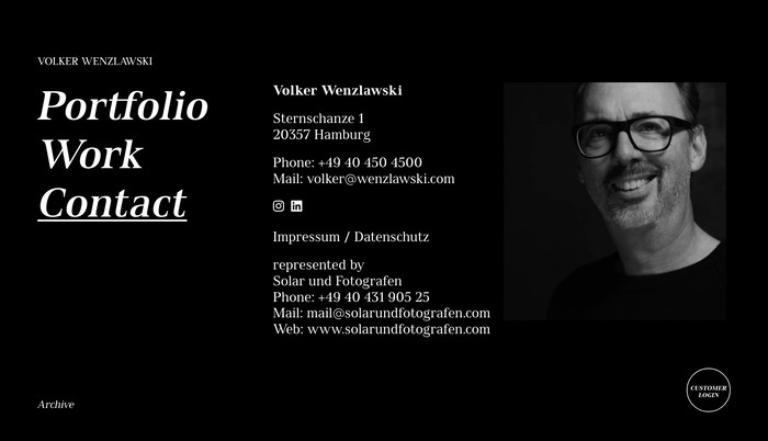 Volker Wenzlawski Photography branding and website 4