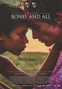 <cite>Bones and All</cite> movie poster and credits