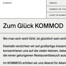 Restaurant Kommod, Vienna