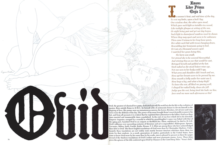 &ldquo;Ovid: Love Poems&rdquo; in Eros, no. 2 1