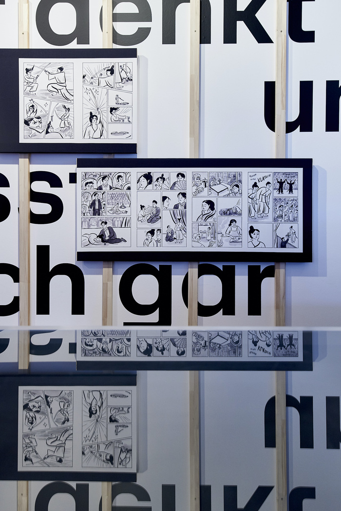 Comicbuchpreis 2022 exhibition at Literaturhaus 3