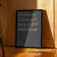 The Typographic Circle presents Supple Studio: <cite>Hidden Characters &amp; Invisibles</cite><cite> </cite>poster