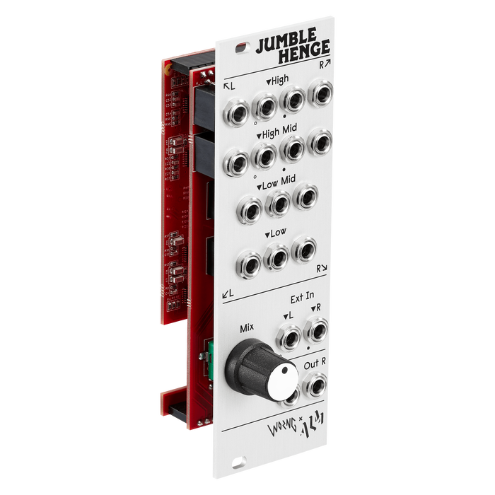Jumble Henge (ALM029), a 16 input stereo spectral mixer, featuring 
