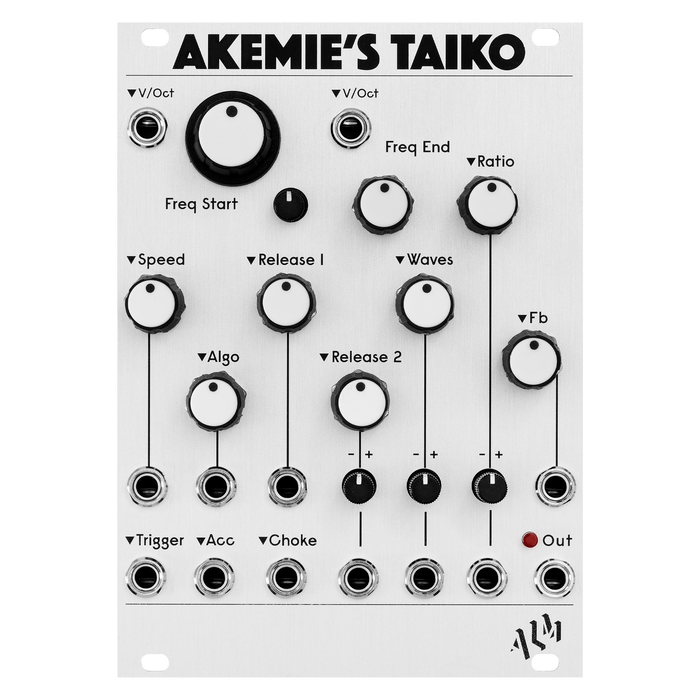Akemie’s Taiko (ALM015), an FM synthesis based drum voice, featuring 