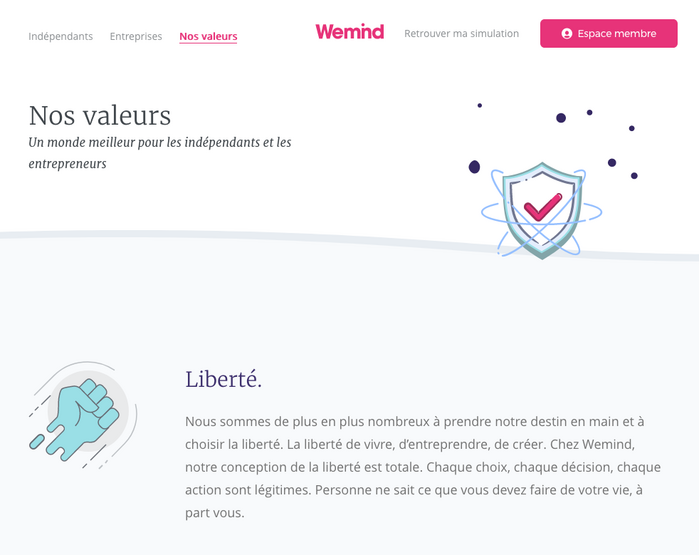 Wemind website 1