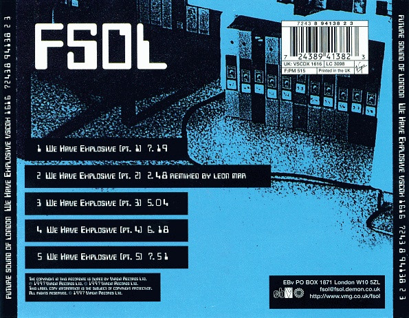 Back cover of the CD release