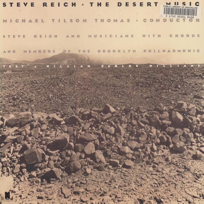 Steve Reich – The Desert Music album art 2
