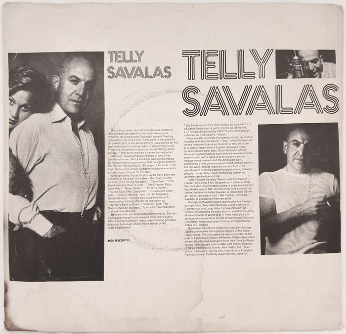 Telly Savalas – “If” / “Rubber Bands and Bits of String” Dutch single cover 2