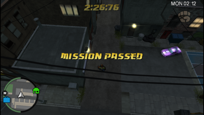 Mission Passed screen