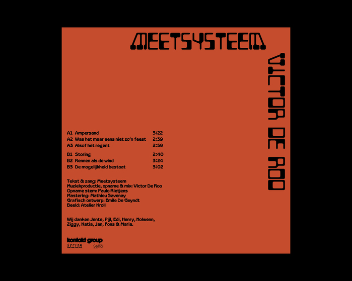 Meetsysteem &amp; Victor De Roo – Was het maar eens niet zo’n feest album art 2