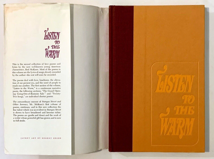 The title lockup is repeated on the cover, embossed. The text on the inner flap is set in .