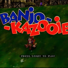 <cite>Banjo-Kazooie</cite> logo and interfaces