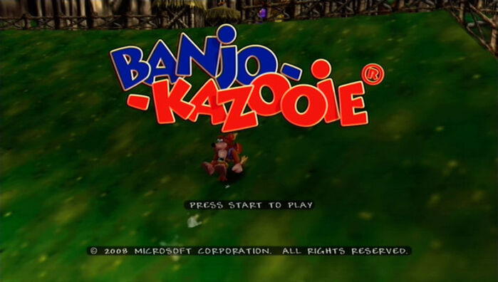 Banjo-Kazooie logo and interfaces 5