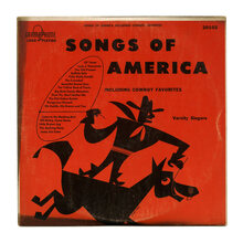 Varsity Singers – <cite>Songs of America including Cowboy Favorites</cite> album art