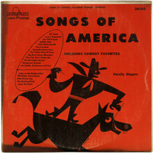 Varsity Singers – <cite>Songs of America including Cowboy Favorites</cite> album art