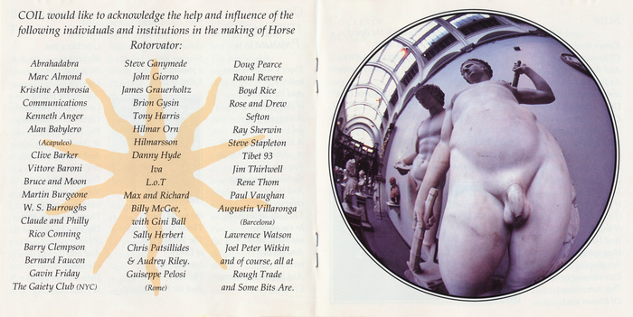 CD booklet with acknowledgements in Palatino Italic