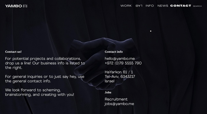 Yambo Studio identity and website 10