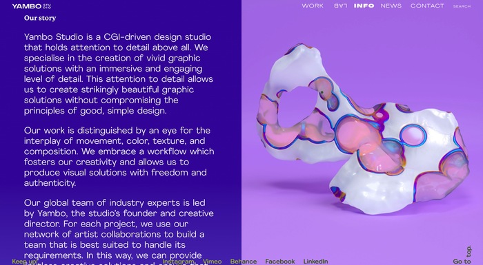 Yambo Studio identity and website 12